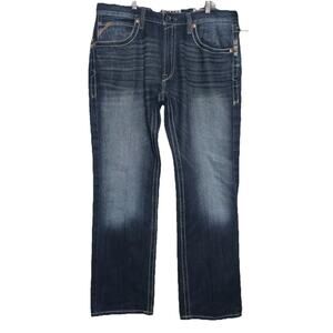 Ariat M5 Slim Straight Leg Work Denim Jeans Pants Mens Size 36x32 Rodeo Western